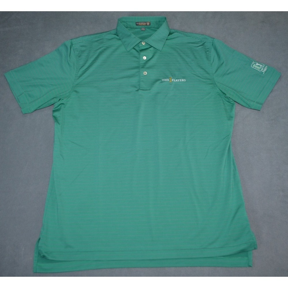 Peter Millar Summer Comfort Men's L The Players Golf Polo TPC Sawgrass Green